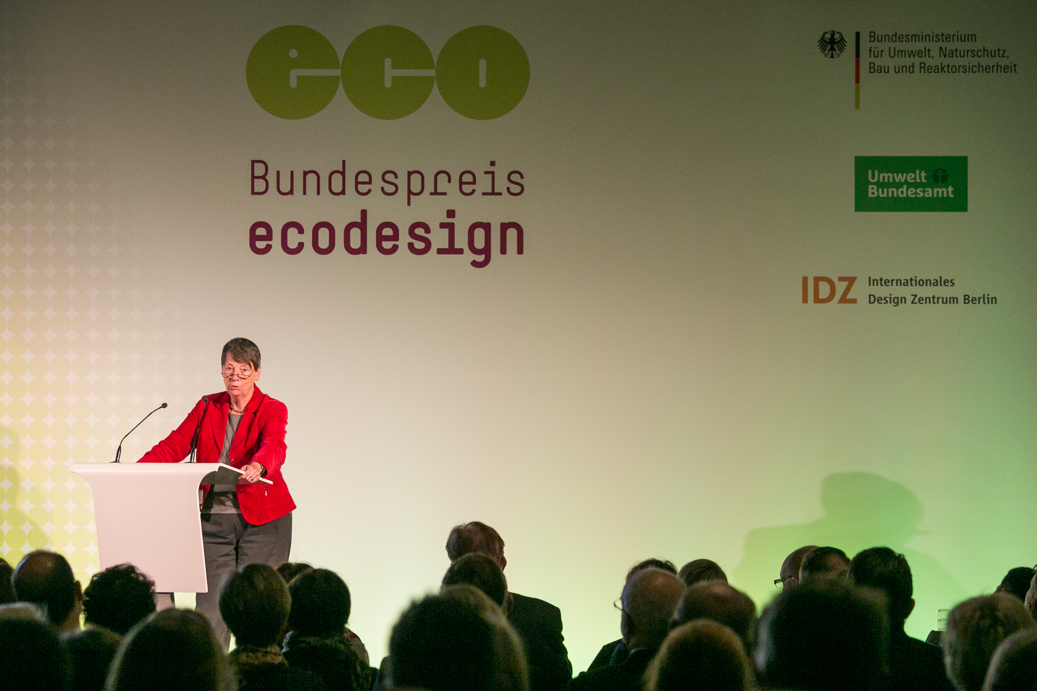 Bundespreis Ecodesign 2014 Bundesumweltministerin Hendricks