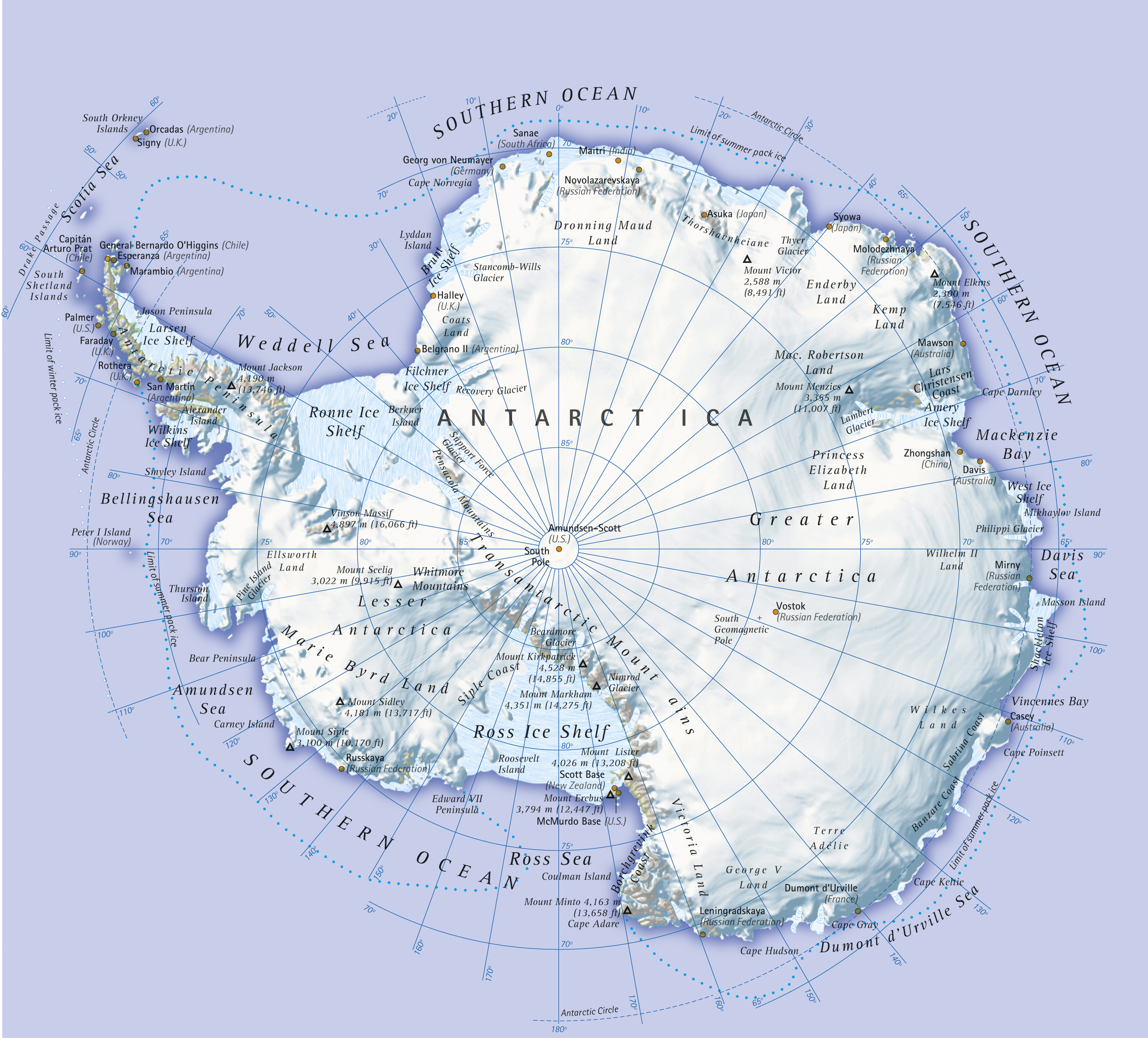 Antarctica Map Photos Cantik