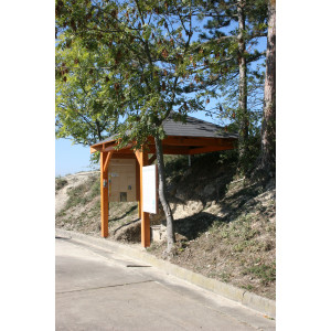 Die überdachte Bodenstation an der Station Homburg