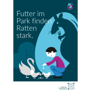 Futter im Park finden Ratten stark