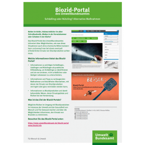Startseite des Biozidportals, online verfügbar unter www.biozid.info