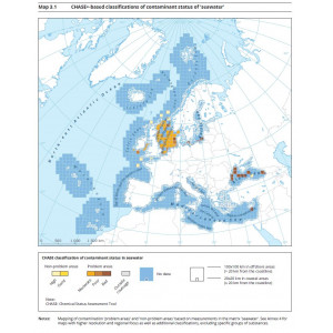 Eine Kartenausschnit Europas zeigt 