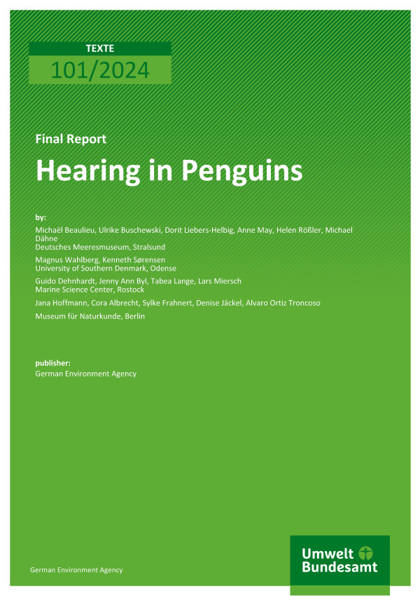 Cover of report "Hearing in Penguins"