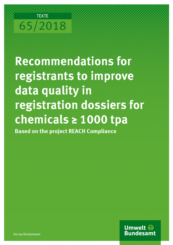 Recommendations For Registrants To Improve Data Quality In Registration ...