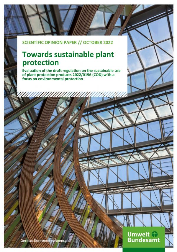 Cover of publication SOP Towards sustainable plant protection