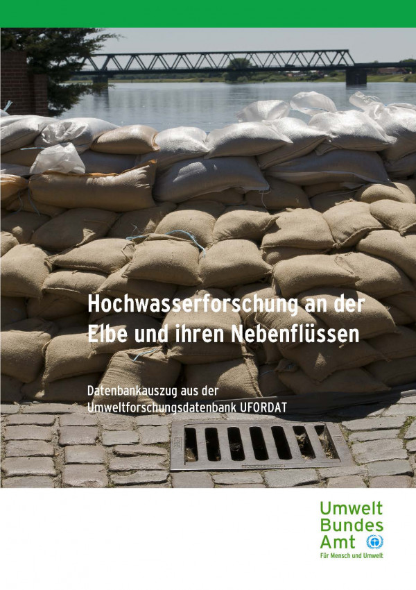 Cover Hochwasserforschung an der Elbe und ihren Nebenflüssen - Datenbankauszug aus der Umweltforschungsdatenbank UFORDAT