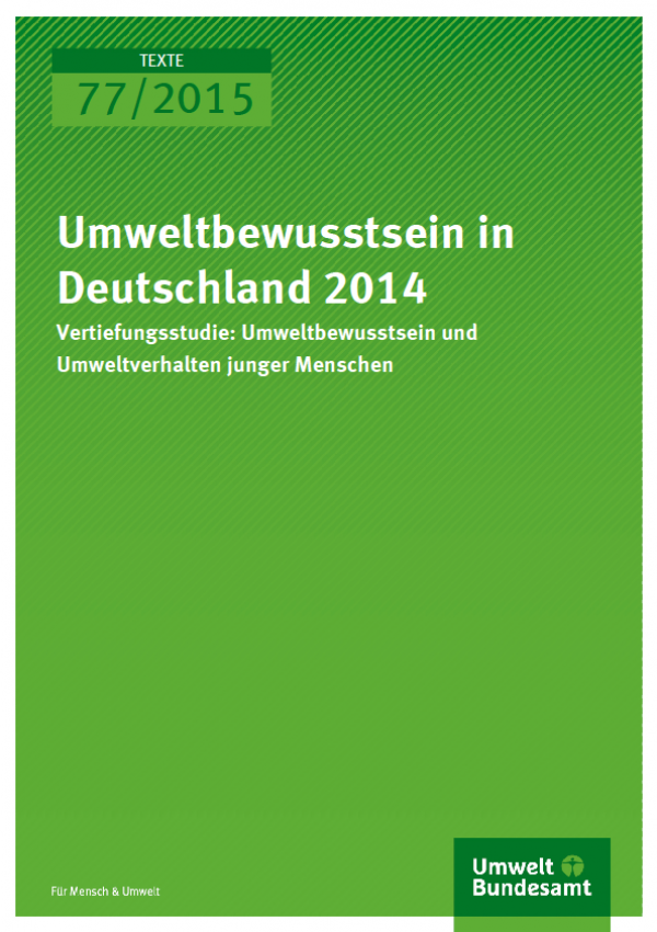 Umweltbewusstsein In Deutschland 2014 – Vertiefungsstudie ...