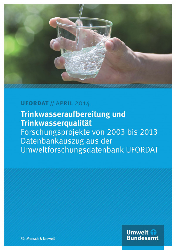 Cover Trinkwasseraufbereitung und Trinkwasserqualität