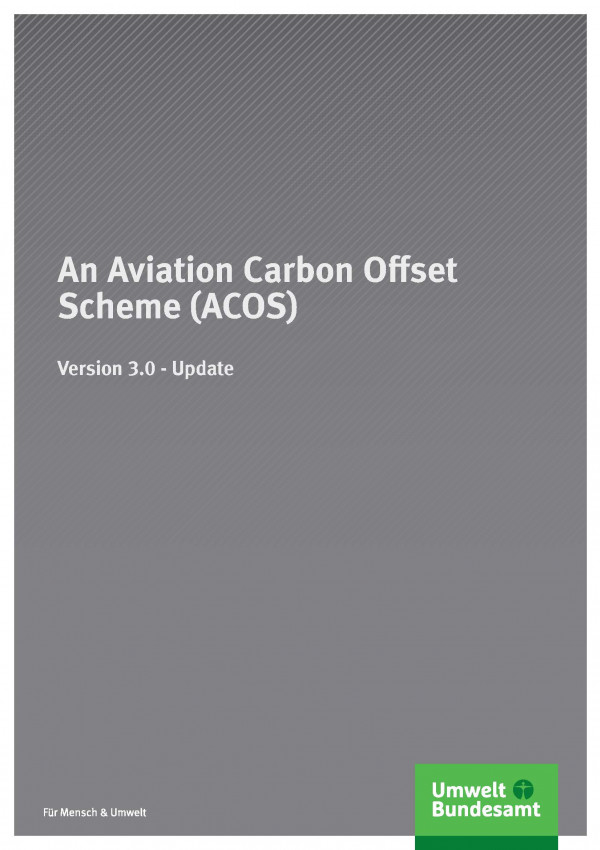 Cover An Aviation Carbon Offset Scheme (ACOS)