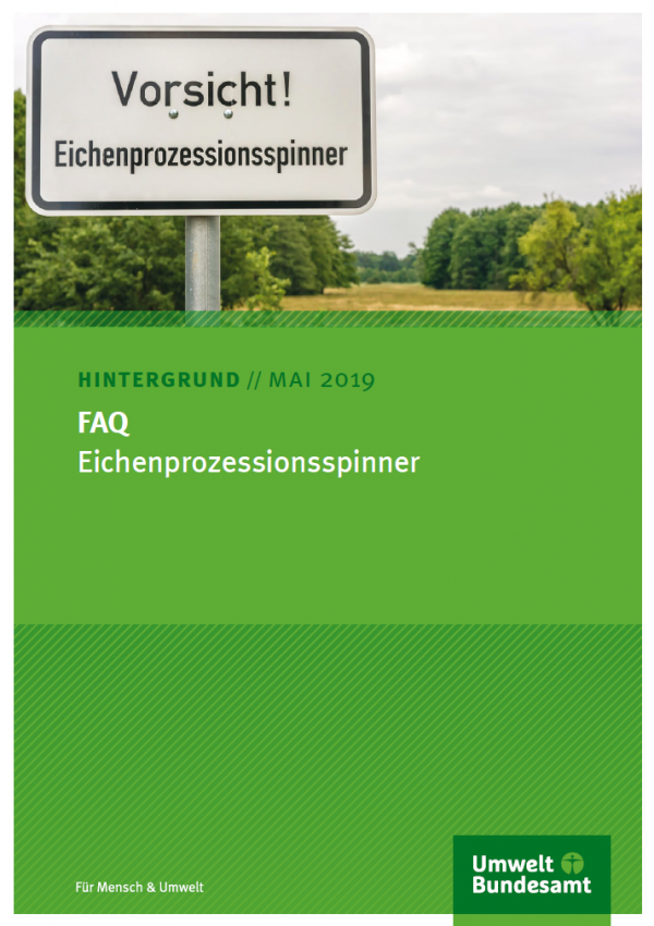 Cover FAQ Eichenprozessionsspinner