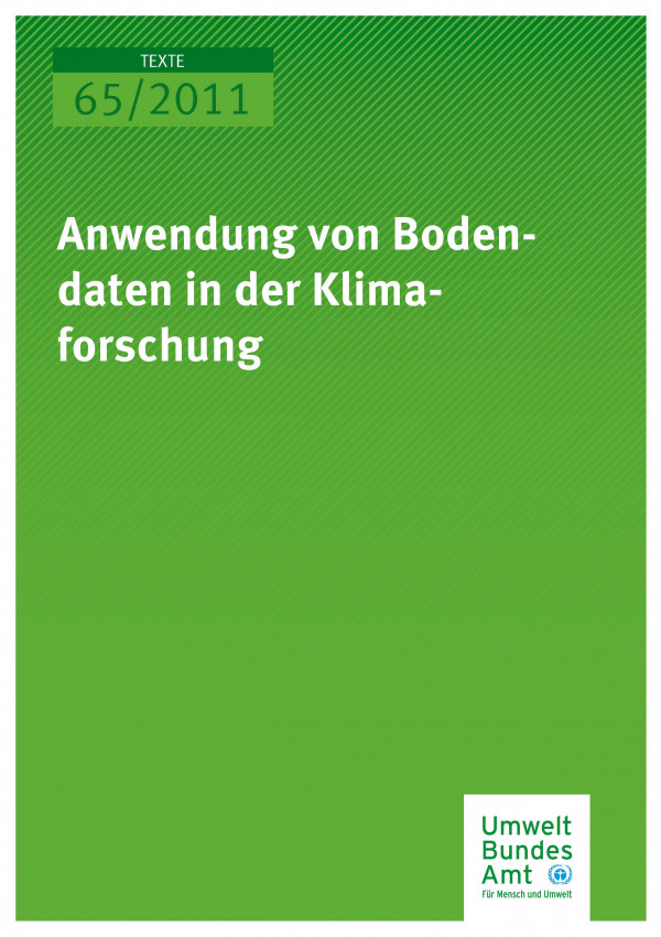 Publikation:Anwendung von Bodendaten in der Klimaforschung