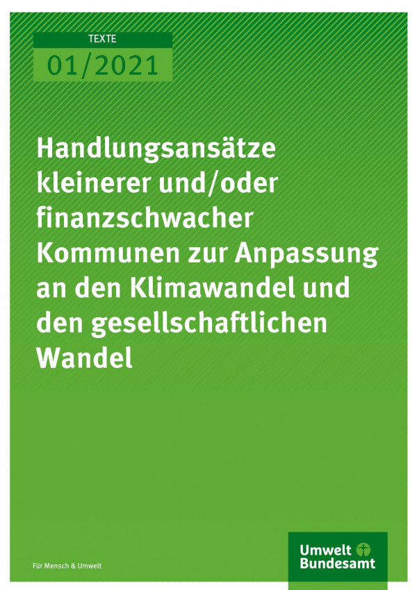 Handlungsansätze Kleinerer Und/oder Finanzschwacher Kommunen Zur ...