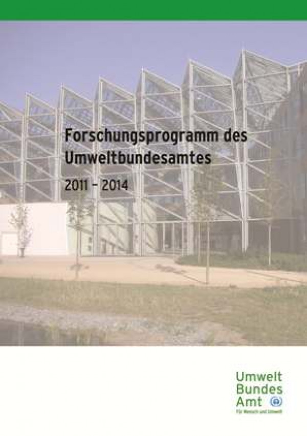 Forschungsprogramm Des Umweltbundesamtes 2011-2014 | Umweltbundesamt