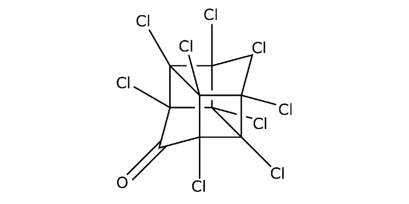 Strukturformel von Chlordecon