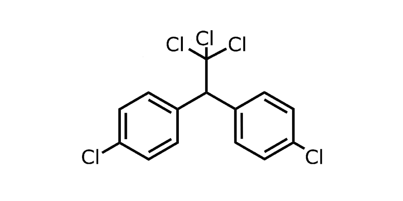 Strukturformel von DDT