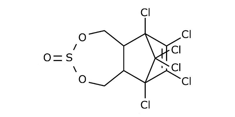 Strukturformel von Endosulfan