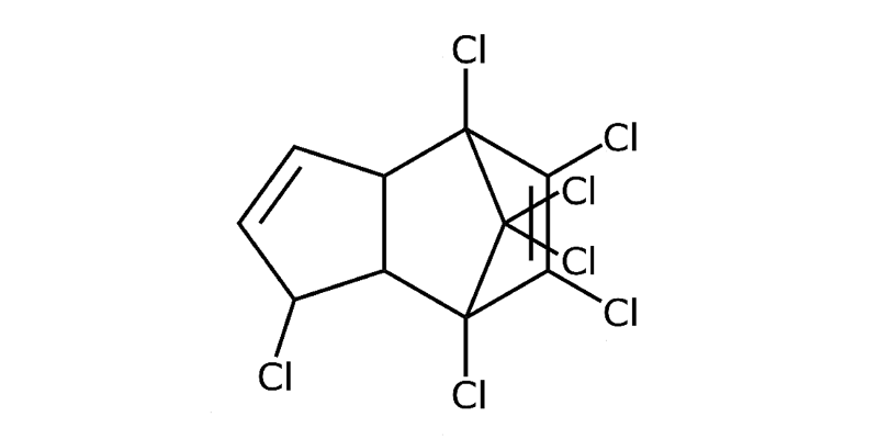 Strukturformel von Heptachlor