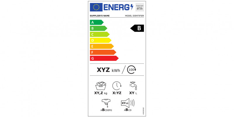 Energieverbrauchskennzeichnung für Waschmaschinen