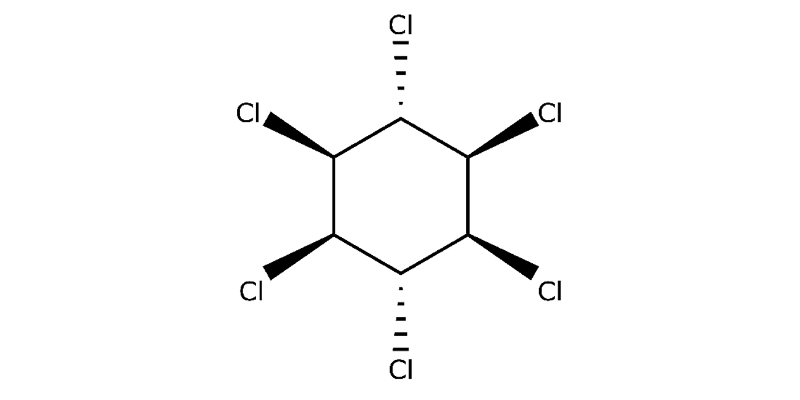 Strukturformel von Lindan