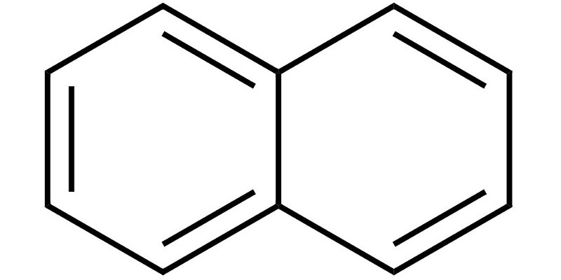 Beispielhaft für PAK hier die Strukturformel von Naphthalin