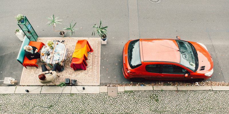 PARKing Day in Leipzig während der EMW 2016