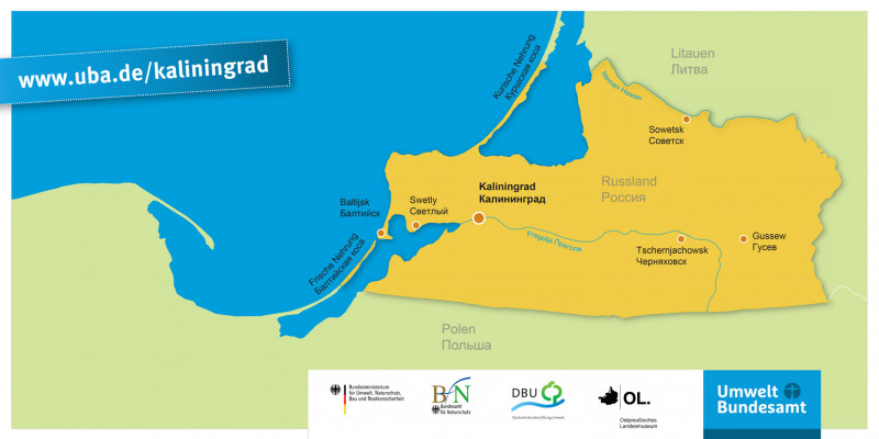 Übersichtskarte zum Kaliningrader Gebiet