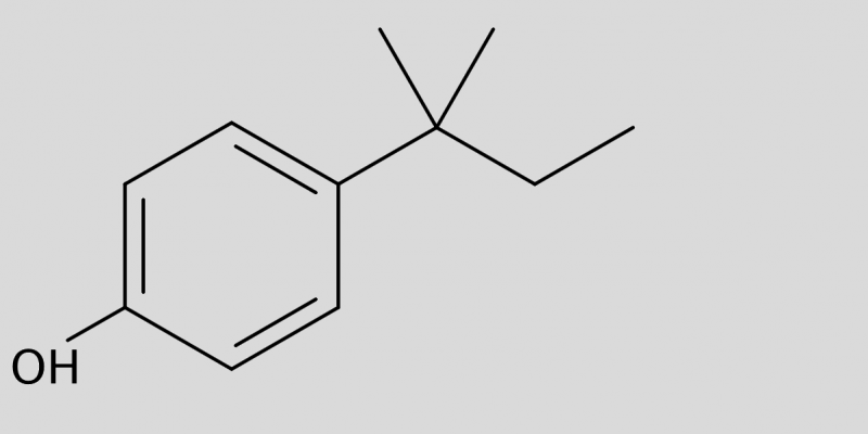 Strukturformel von 4-tert-Pentylphenol