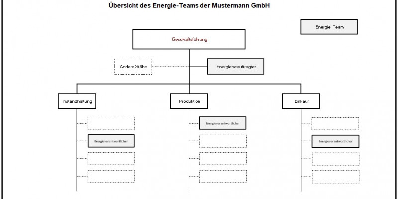 Grafik Übersicht über das Energie-Team