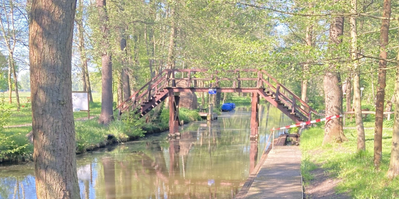 Fließe im Spreewald bei der der Ortslage Raddusch