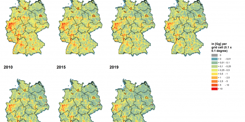 Luftschadstoffbelastung Karte Deutschland NOx