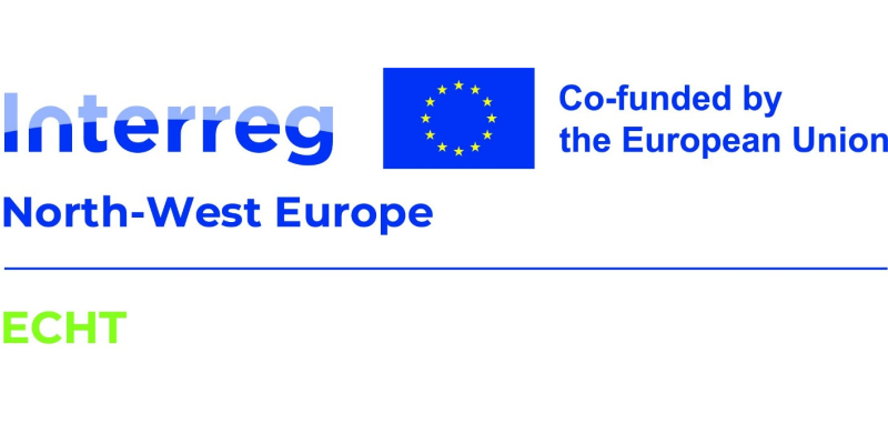 Logo / Schriftzug "Interreg ECHT", Logo Europäische Union