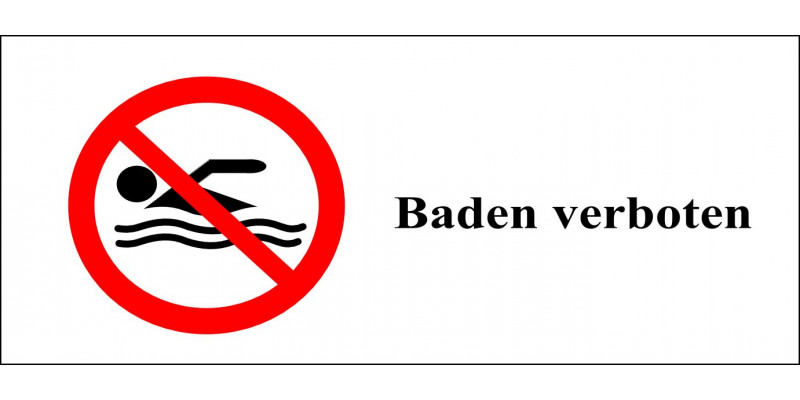 Baden verboten