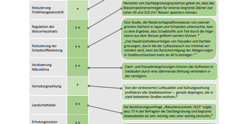 Die Begrünung vpn Dächern hat diverse positive Wirkungen auf die Umwelt.