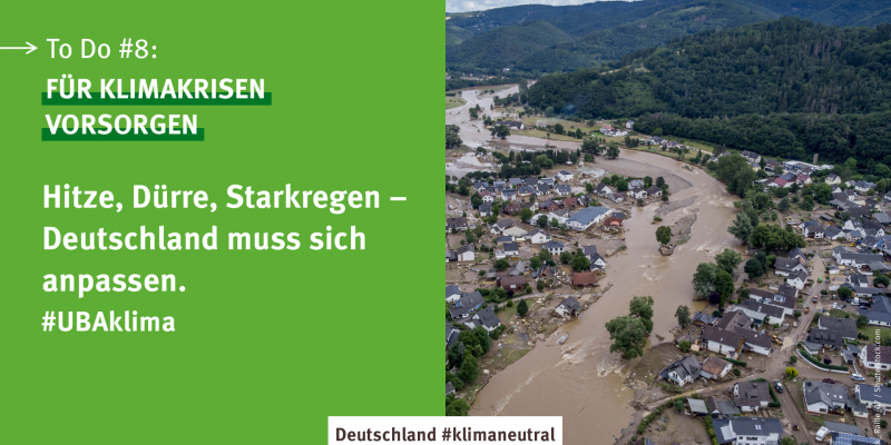 Grafik mit der Handlungsempfehlung Klimakrisen vorzubeugen 