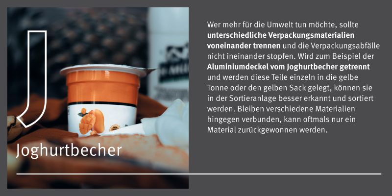 Eine Grafik mit einem Bild und Text. Es handelt sich hier um das Thema Verpackungen. 