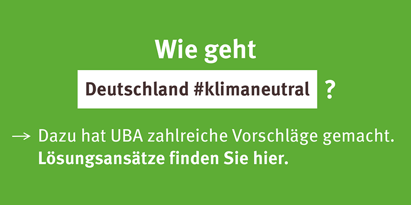 Grafik mit Ankündigung für Lösungsansätze zum Klimawandel 