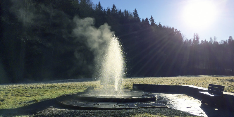 Ein Foto von der Thermalquelle Neumühle