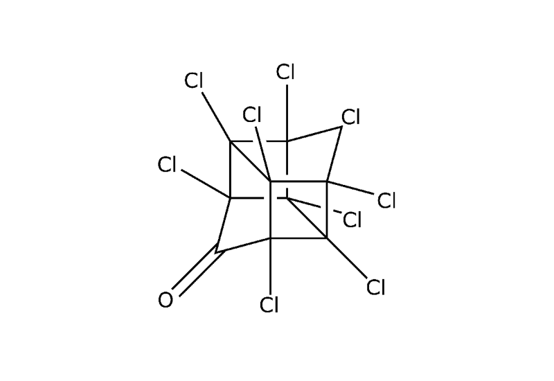 Strukturformel von Chlordecon
