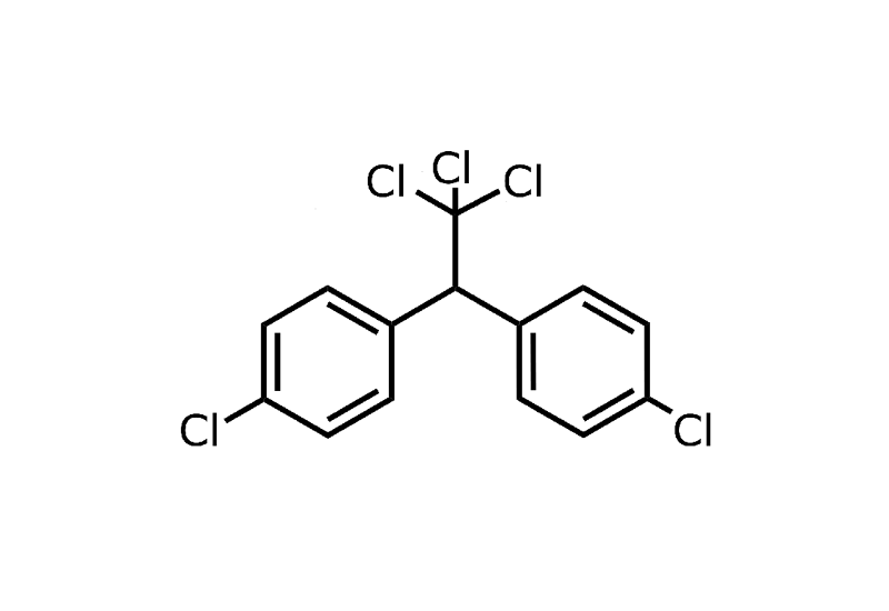 Strukturformel von DDT