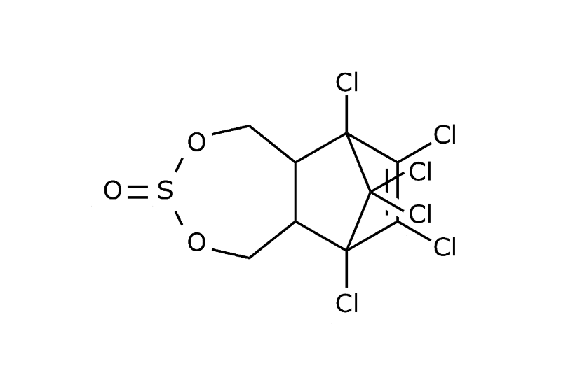 Strukturformel von Endosulfan