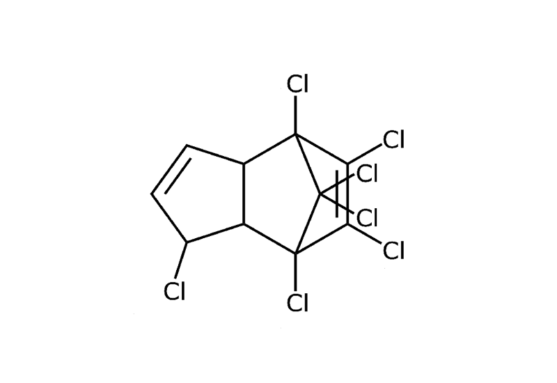 Strukturformel von Heptachlor