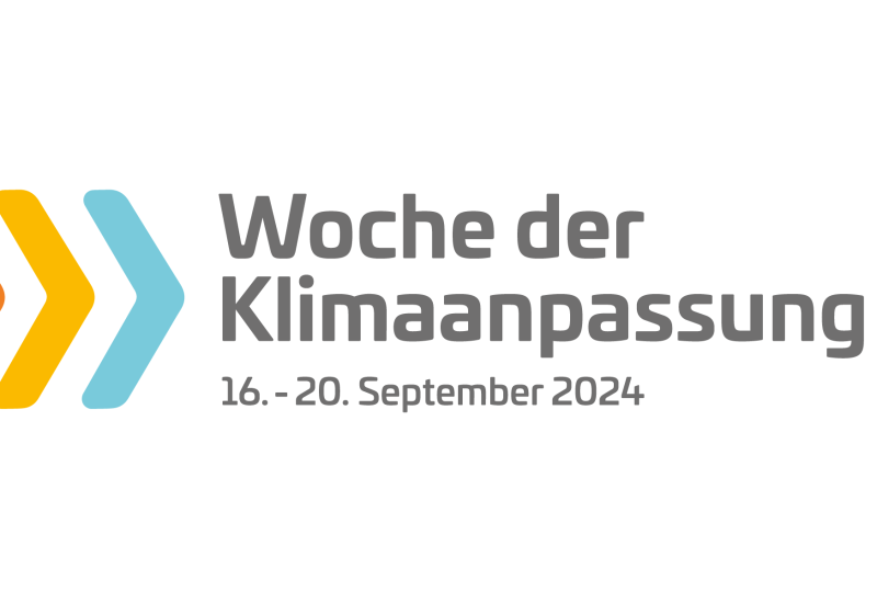 Das Logo der Woche der Klimaanpassung vom 16. bis 20. September 2024