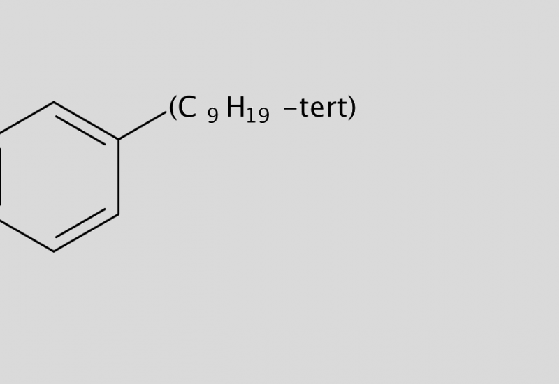 Strukturformel von 4-tert-Nonylphenol