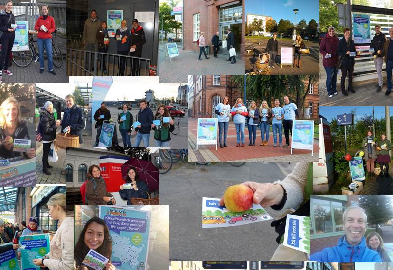 Collage aus Bildern, die die Dankeaktion in Schleswig-Holstein zeigen