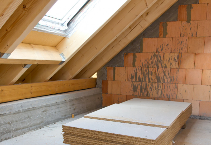 An attic floor will be finished.