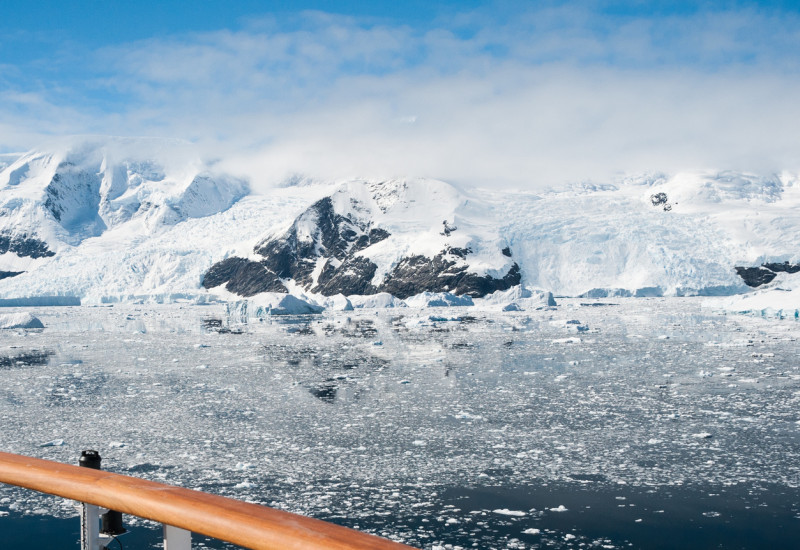 Ship in the Antarctic