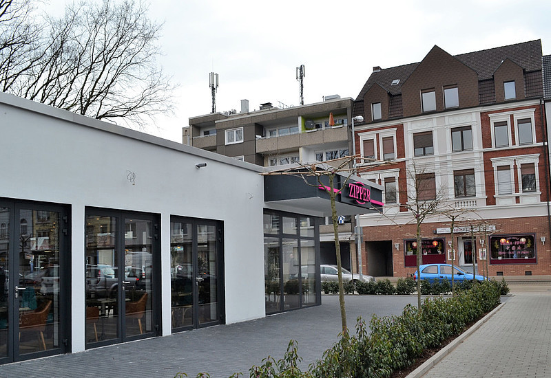 Außenansicht der Bäckerei Zipper in Gelsenkirchen.