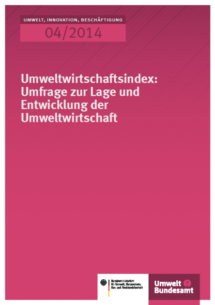 Umweltwirtschaftsindex: Umfrage Zur Lage Und Entwicklung Der ...